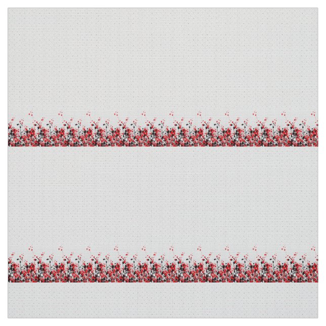 En komplicerad design för svartvit blommigt som är tyg (Provkarta)