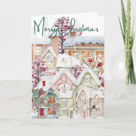 En komplicerad julby helgkort