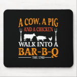 En kon A Gris och en kyckling går in i Bbq Byrbecu Musmatta<br><div class="desc">A Cow A Gris och en Chicken går in i Bbq Byrbecue 1</div>