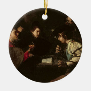 En konsert, c.1610-20 (olja på kanfas) julgransprydnad keramik