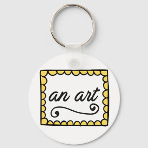 En konst Keychain Nyckelring