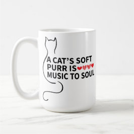 En konstig kattdesign, Cat's'st purr är musik för  Kaffemugg