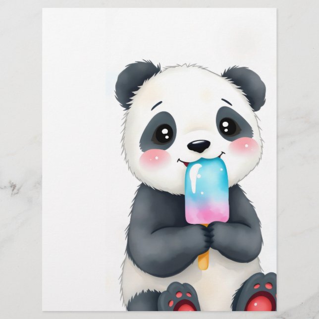 en konstig panda reklamblad (Framsidan)