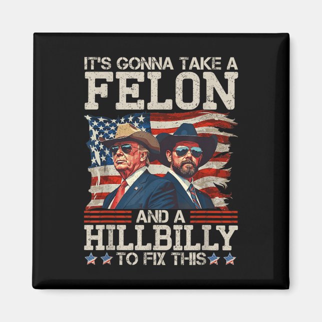 En konstig trump tar en Hillbilly och en Magnet (Framsidan)