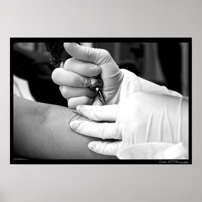 En konstnär i arbete poster (Framsidan)