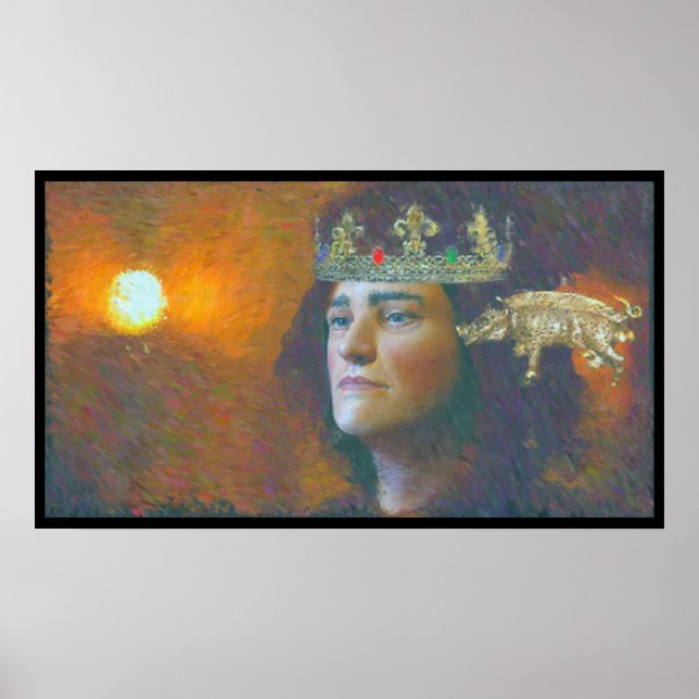 En konstnär Richard III målar Poster (Framsidan)