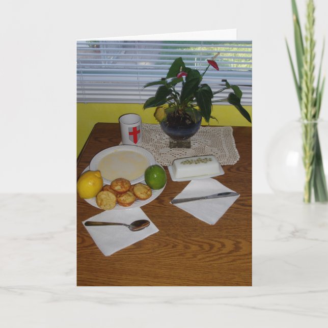 "En konstnärs frukost" Snart frisk igen-kort Kort (Framsida)