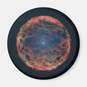 En konstnärs intryck av Supernova 1993j. Magnet