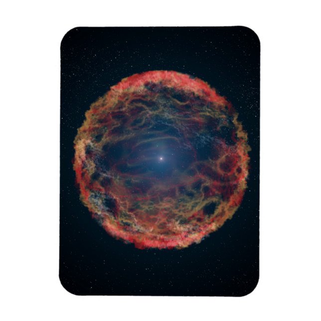 En konstnärs intryck av Supernova 1993j. Magnet (Vertikal)