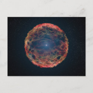En konstnärs intryck av Supernova 1993j. Vykort