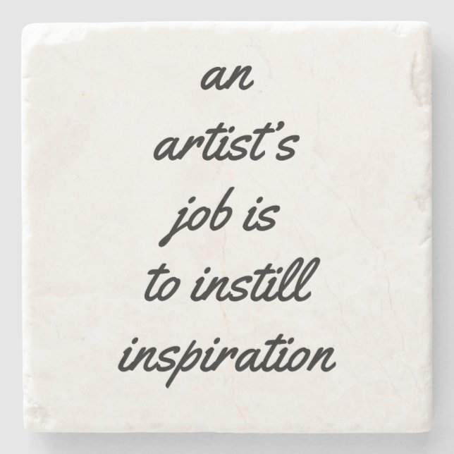 En konstnärs jobbmarkeringston Underlägg (Framsidan)