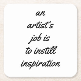 En konstnärs Pappra jobb Underlägg