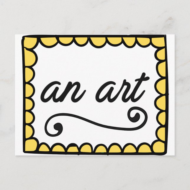 En konstvykort vykort (Framsida)