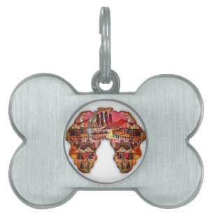 En kontinent ansluten: Afrikans dubbelhet Namnbricka Husdjur