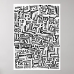 En-kontinuerlig linje poster