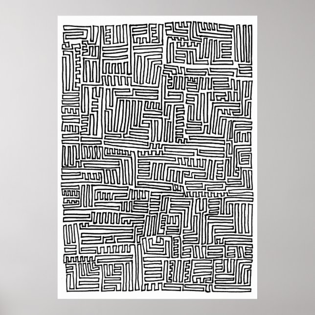 En-kontinuerlig linje poster (Framsidan)