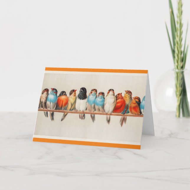 En kopia av fågelkortet kort (Framsida)