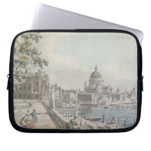 En kopiera av delen av en teckning vid Canaletto, Laptop Sleeve
