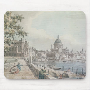 En kopiera av delen av en teckning vid Canaletto, Musmatta