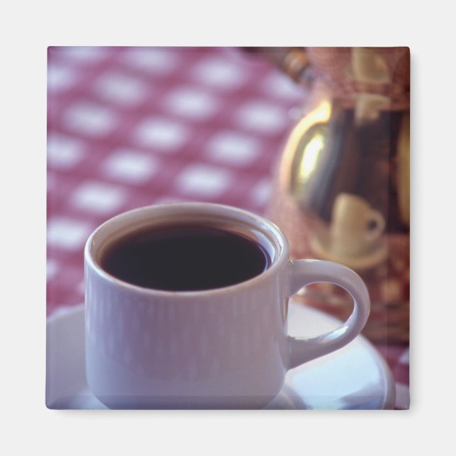 En kopp arabiskt kaffe. Syrien. Mellanöstern Magnet (Framsidan)