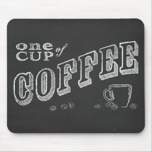 en kopp av kaffe CHALK ART Musmatta