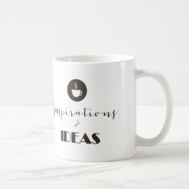 En kopp av kaffe för inspiration och idéer