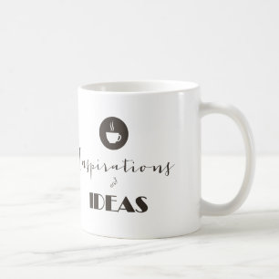 En kopp av kaffe för inspiration och idéer