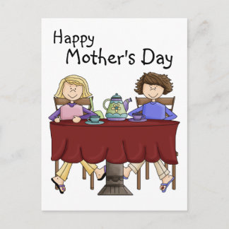 En kopp av tea för min skräddarsy mamma - vykort