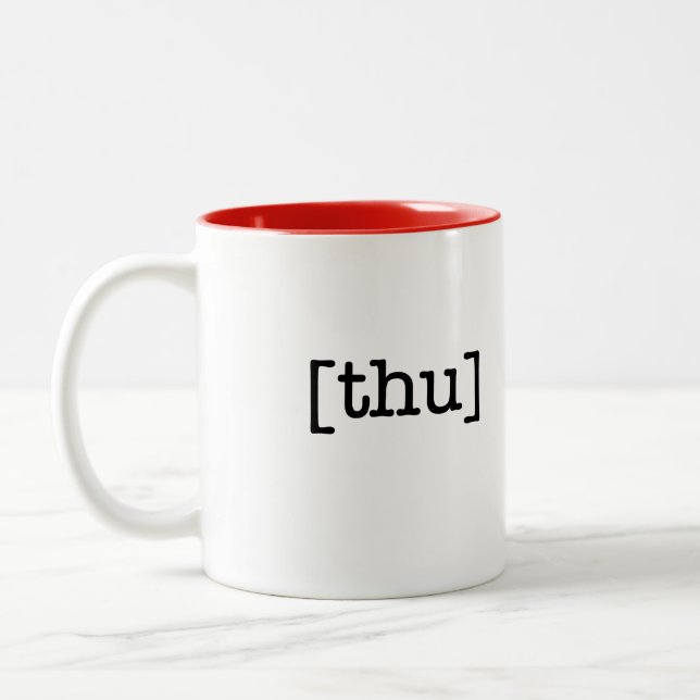 En kopp en dagtorsdagmugg (Vänster)