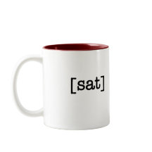 En kopp en mugg för daglördagkaffe