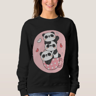 En kopp full av panda kärlek staplad med gullighet t shirt
