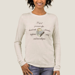 En kopp gourmetkaffe delad med en vän t shirt