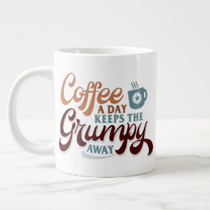 En kopp kaffe om dagen för kaffegällets present jumbo mugg