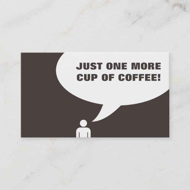 En kopp kaffe till! (kundlojalitet) lojalitetskort (Framsida)