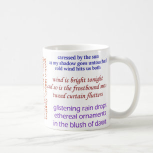 En koppfullt av Mindfulness - Haiku-Blandade Kaffemugg