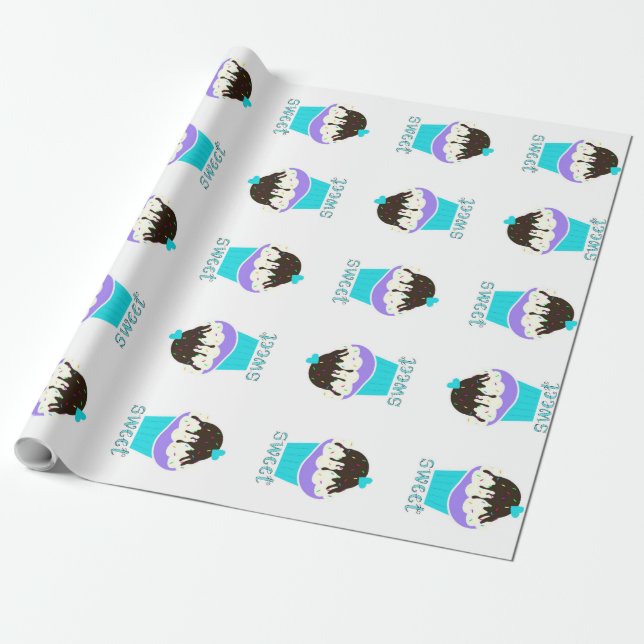 En koppfullt av sötma presentpapper (Utrullad)