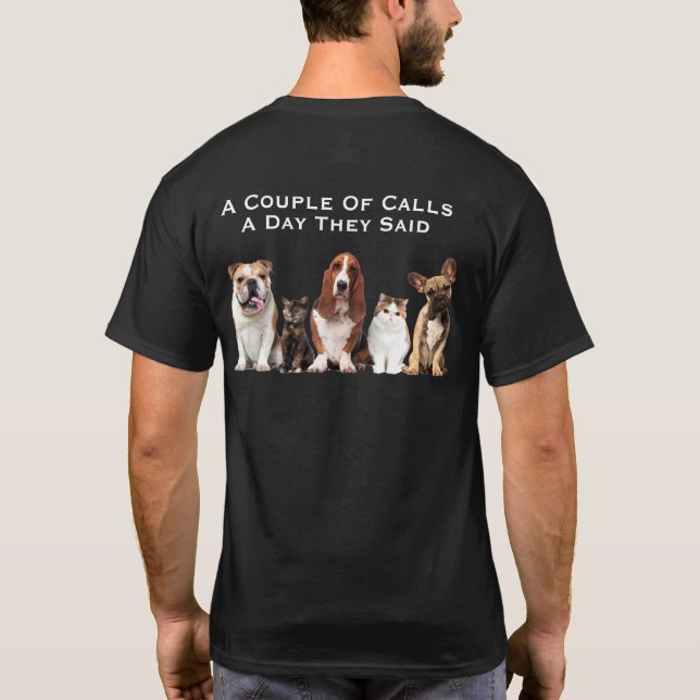 En koppla ihop av appeller t-shirt (Baksida)
