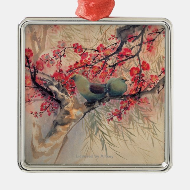 En koppla ihop i vår julgransprydnad metall (Framsidan)