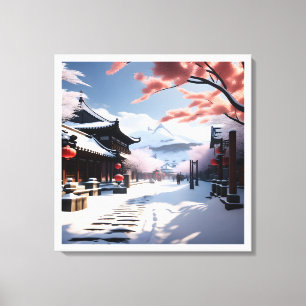 En koreansk vinter canvastryck