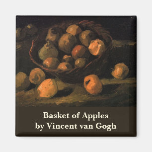 En korg med äpplen av Vincent van Gogh Magnet