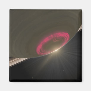 En körsbärsröd aurora magnet