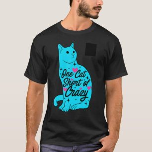 En Kort av galet kattkatt Ägare till sällskapsdjur T Shirt