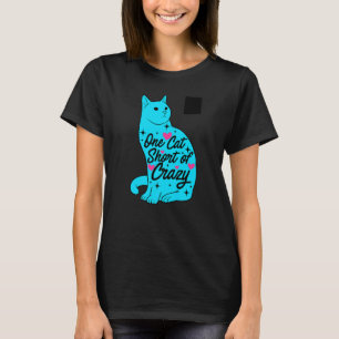 En Kort av galet kattkatt Ägare till sällskapsdjur T Shirt