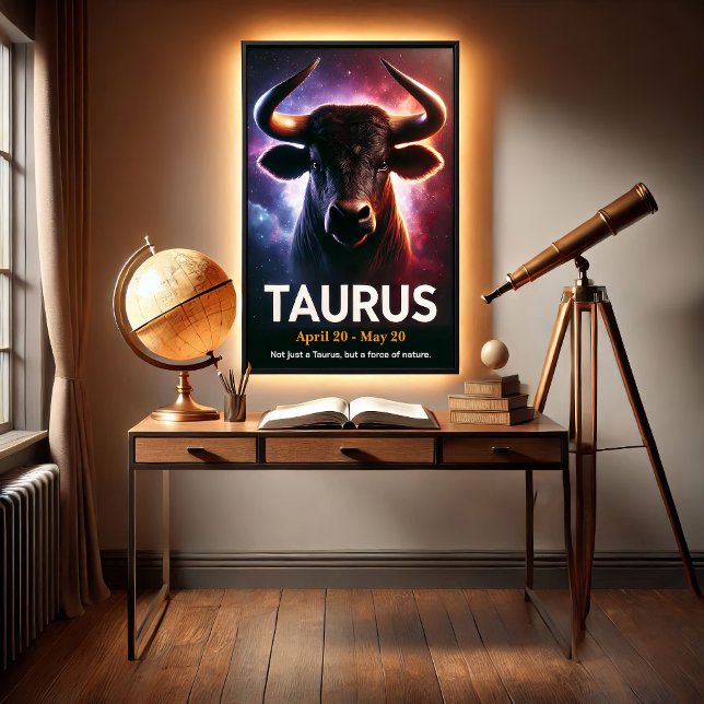 En Kosmisk Oxe Zodiakosaffisch Poster (Skapare uppladdad)