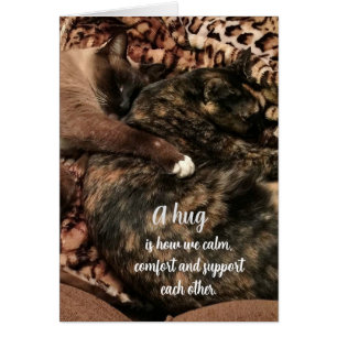 "En kram............." Hälsningskort