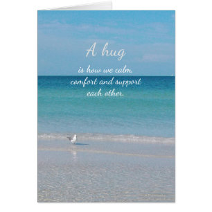 "En kram............." Hälsningskort