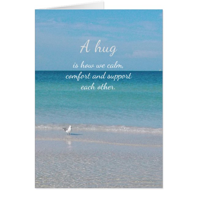 "En kram............." Hälsningskort (Framsidan)