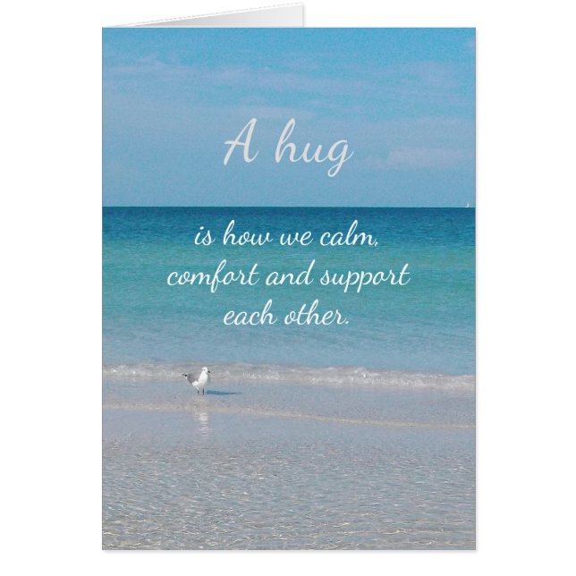 "En kram............." Hälsningskort (Framsidan)