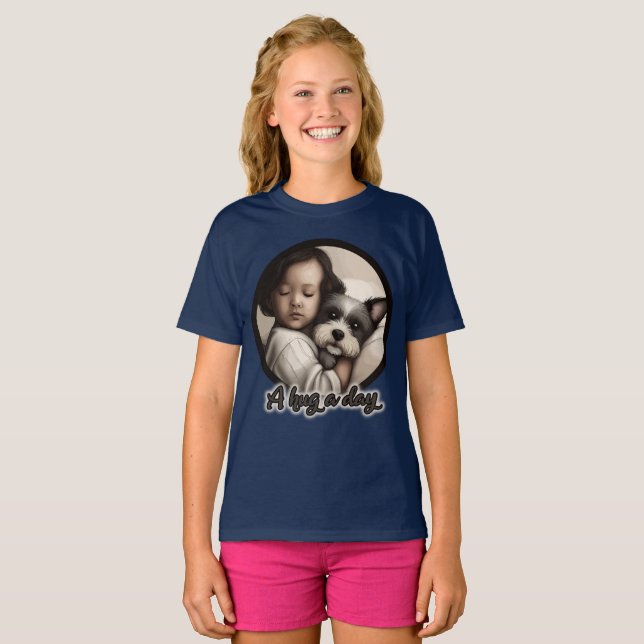 En kram om dagen t shirt (Hel framsida)