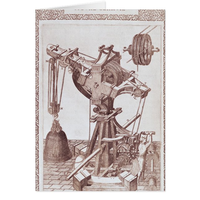 En kran hälsningskort (Framsidan)